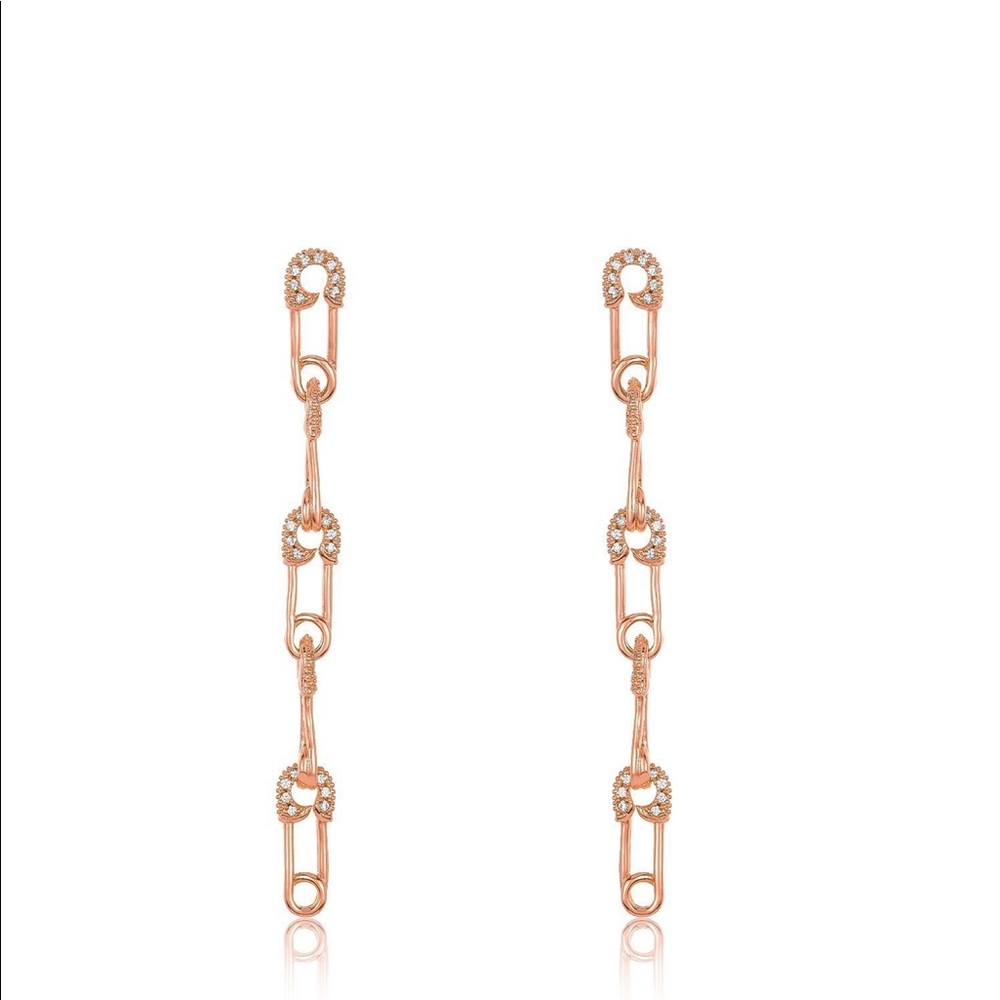 Rose Gold Drop earrings - Melinda Maria - NWT ✨ - Picture 3 of 8